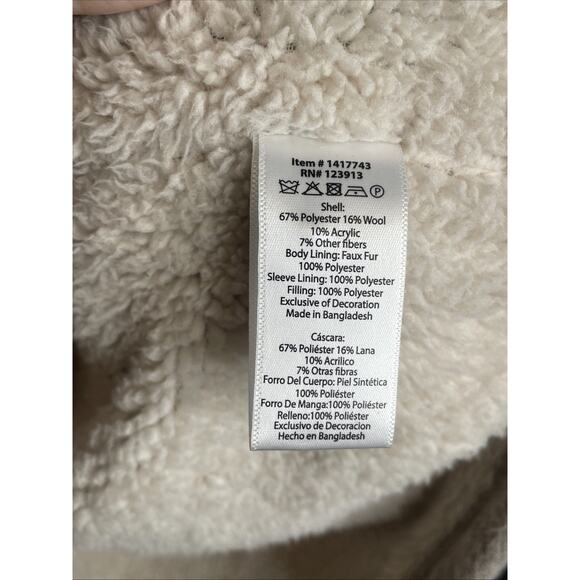 Jachs New York Men's Barn Shacket Sz XL Sherpa Lined Wool Blend Aztec Chore - Picture 14 of 15